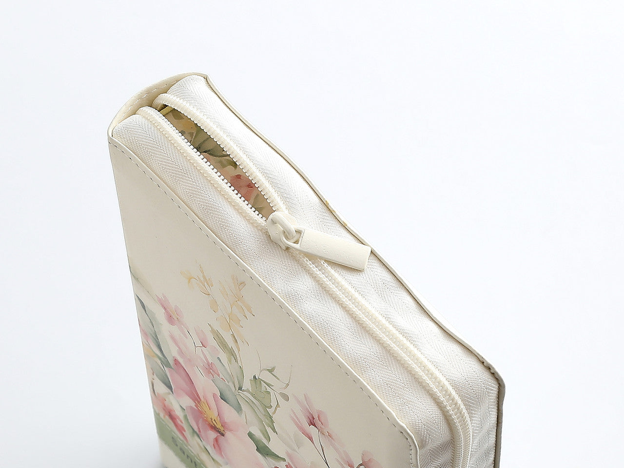 Biblia con Cierre Letra Gigante Manual 14 puntos RV1960 imit piel vintage flores rosas con índice y canto floral