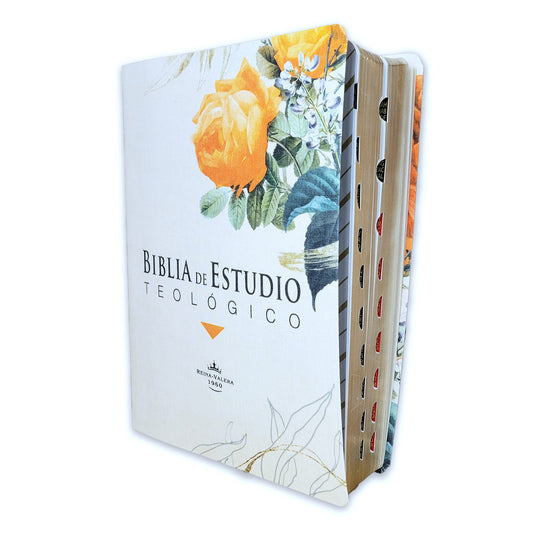 RV1960 Women's Theological Study Bible Faux Floral Woven Leather with Index