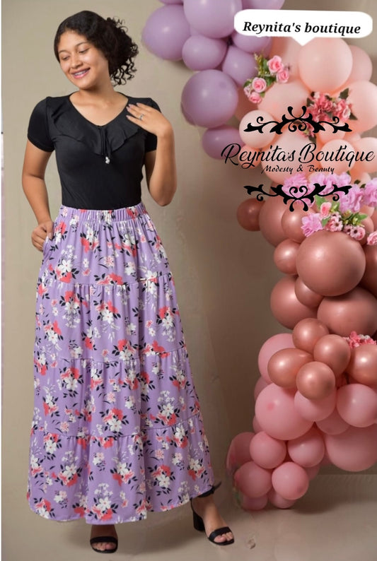 Dark skirt and blouse set