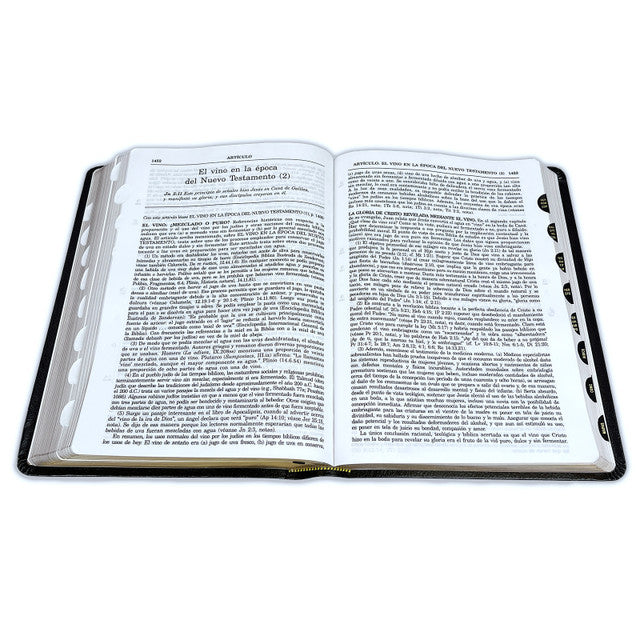 Full Life Study Bible RV1960, special leather, black with index