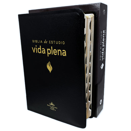 Full Life Study Bible RV1960, special leather, black with index