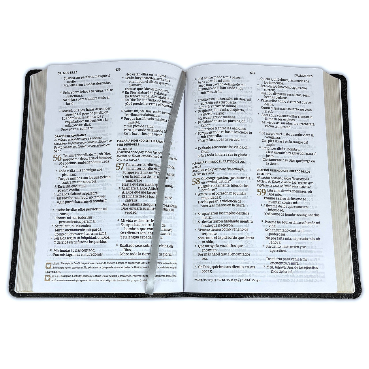 Biblia del Pescador de Liderazgo Letra Grande RV1960, piel fabricada negra