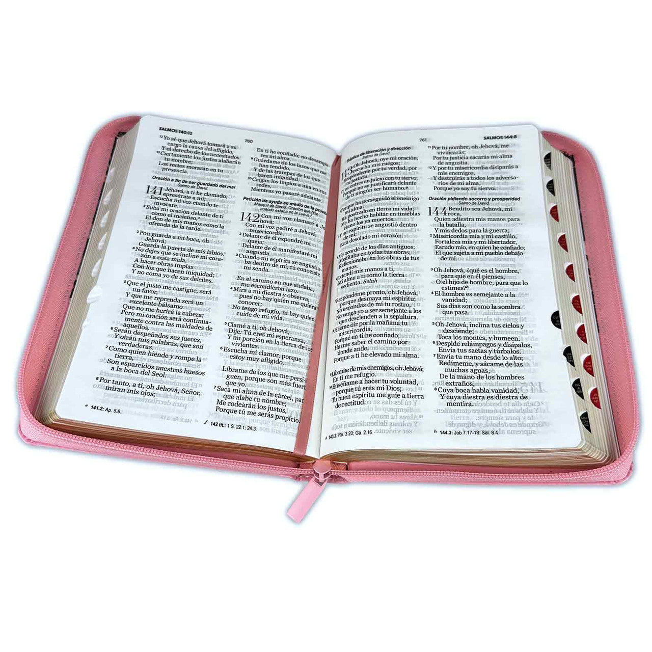 Bible with Large Print Closure 12 points RV1960 imitation. floral with index - Virtuous Woman