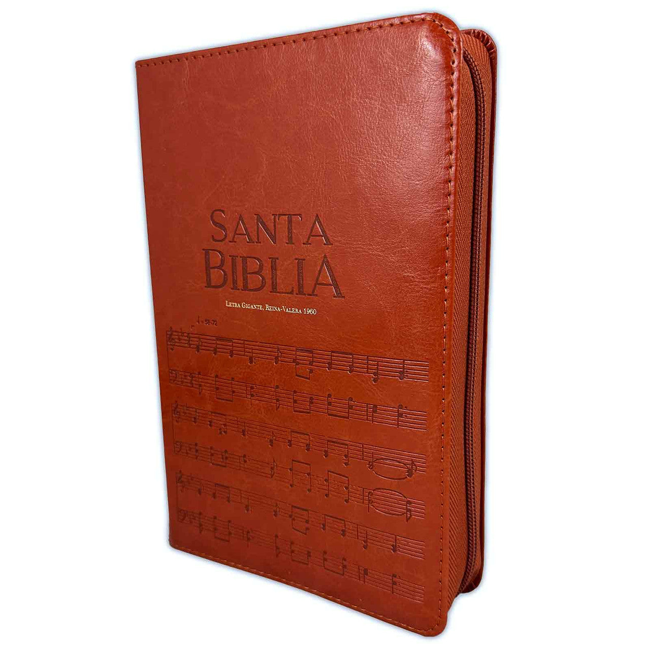 Bible with Giant Print Manual 14 points RV1960 imitation brown with index - Hymn "How Great Thou Art"