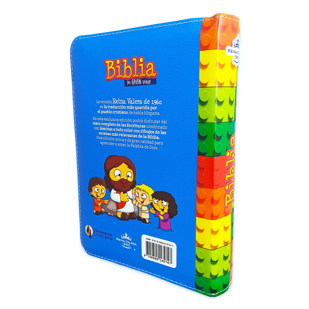 Bible for Children My Great Journey Compact with Closure RV1960 imitation blue leather