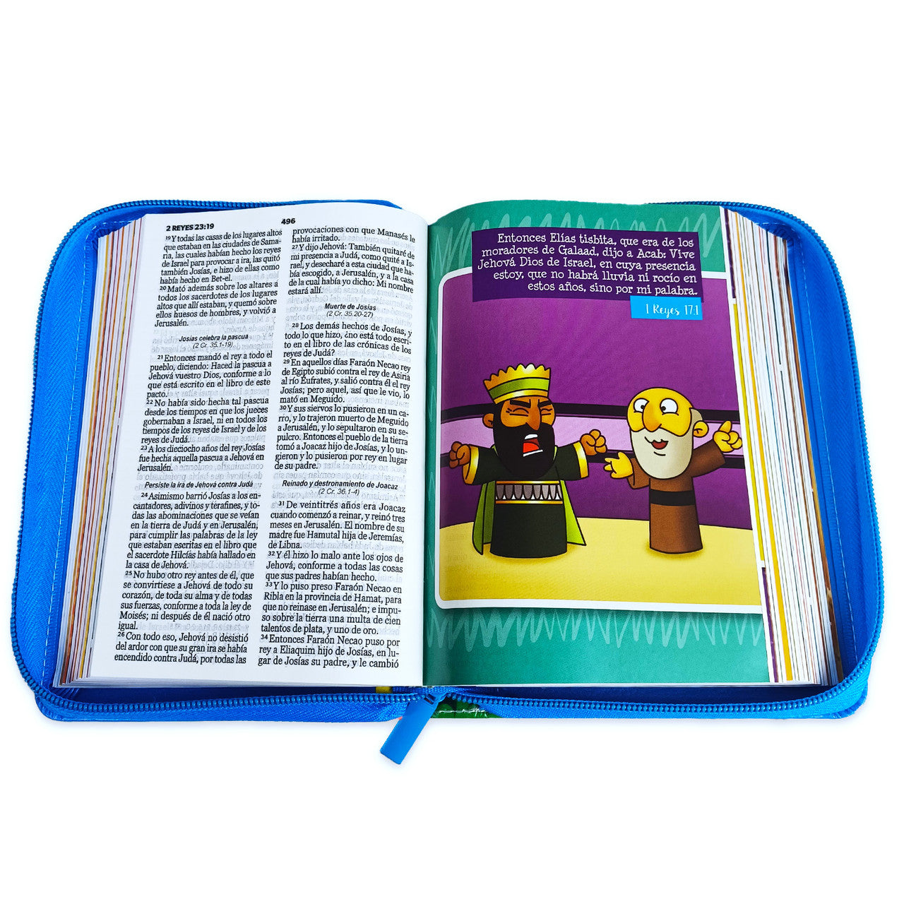 Bible for Children My Great Journey Compact with Closure RV1960 imitation blue leather