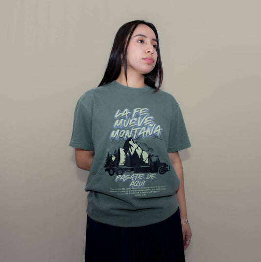 Faith moves mountains t-shirt