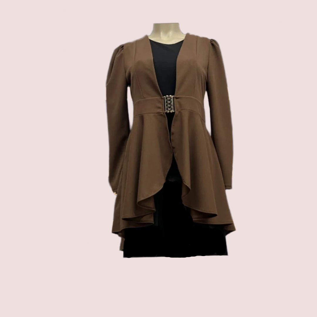 Blazer cola de pato brocha dorado