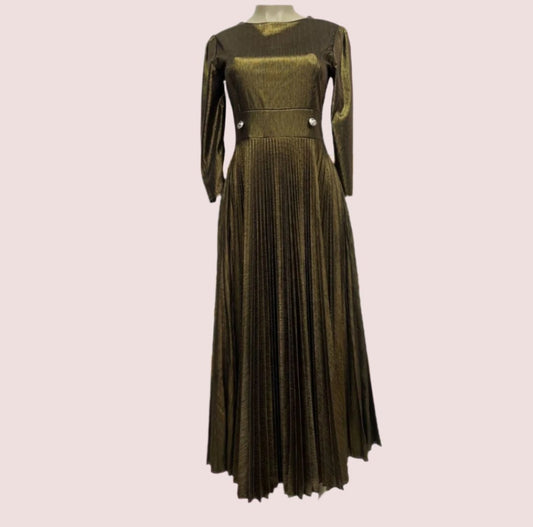 Brown shiny dress