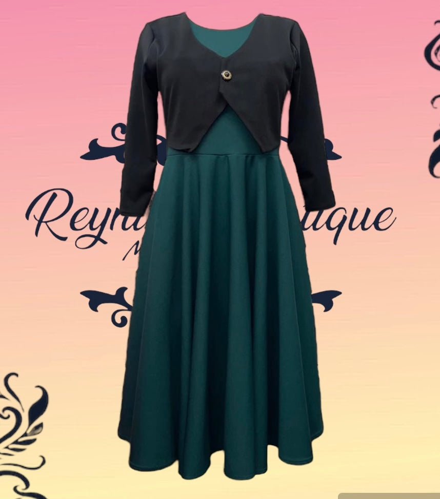 green vest dress The Khaki Vest Dress