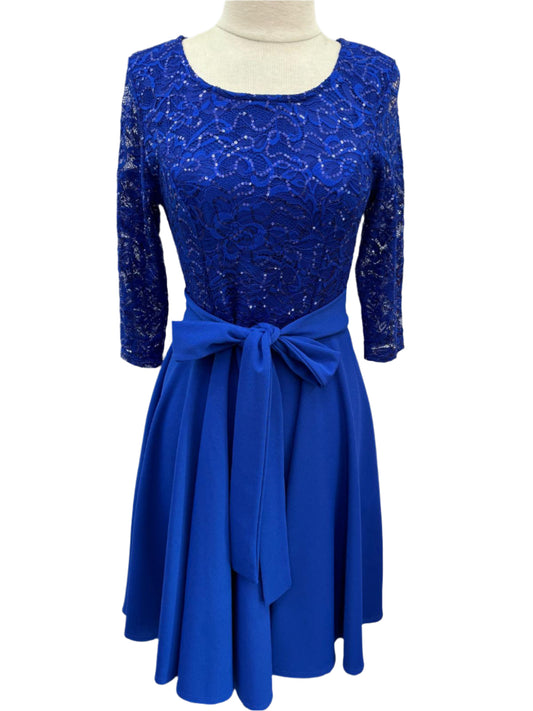 blue party dress