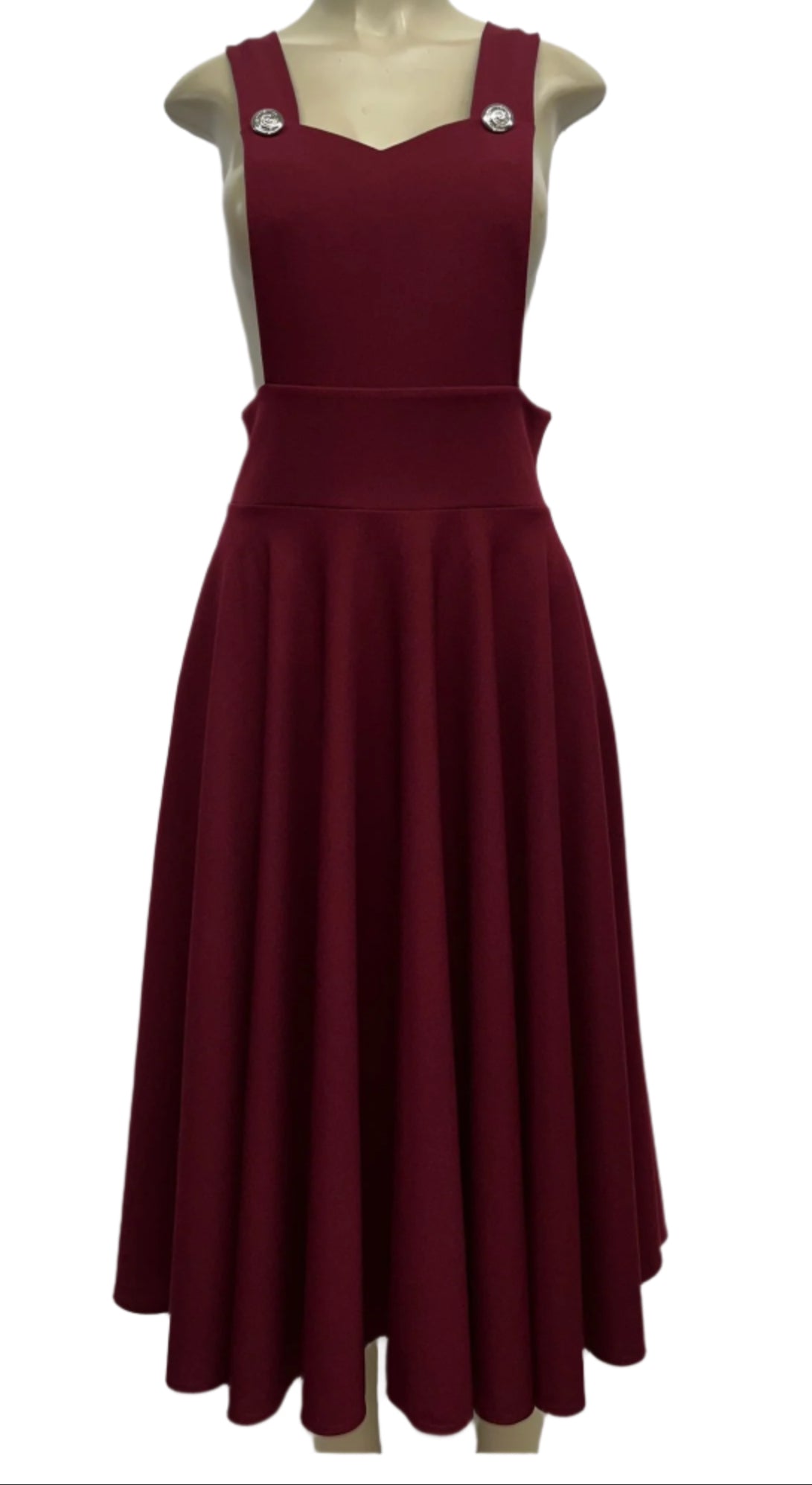 wine red jumpsuit