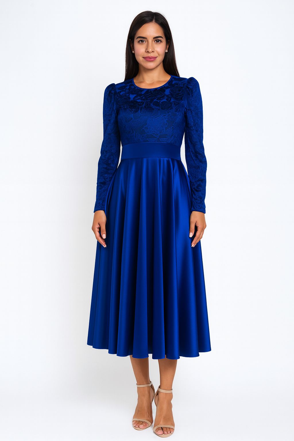 Royal blue maxi dress