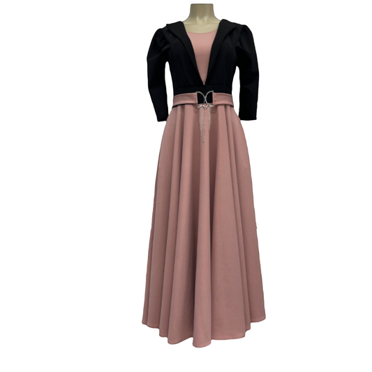 Pale pink maxi dress