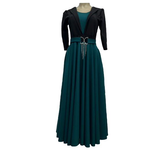 Emerald maxi dress
