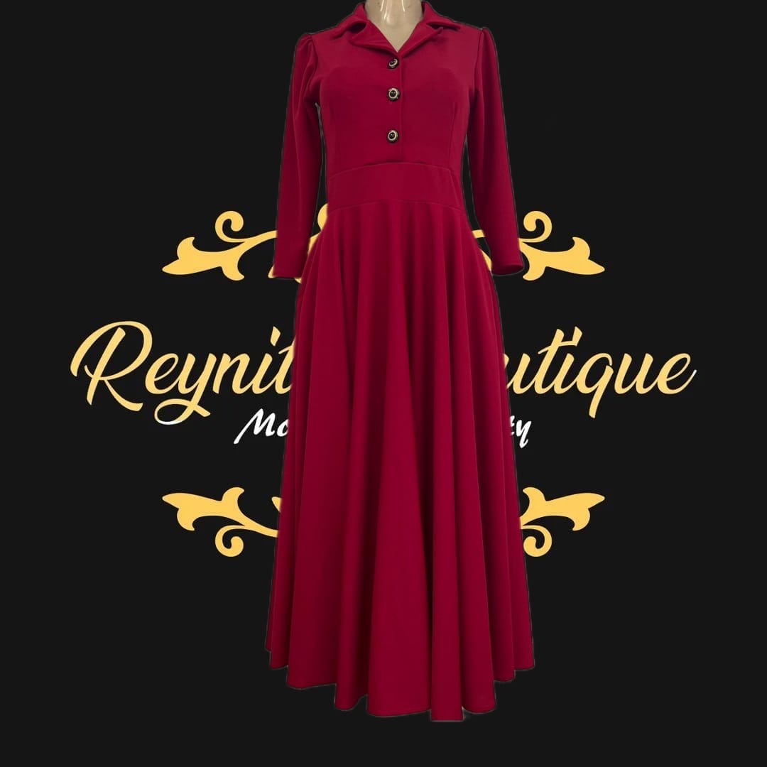 vestido Disco completo rojo ruby
