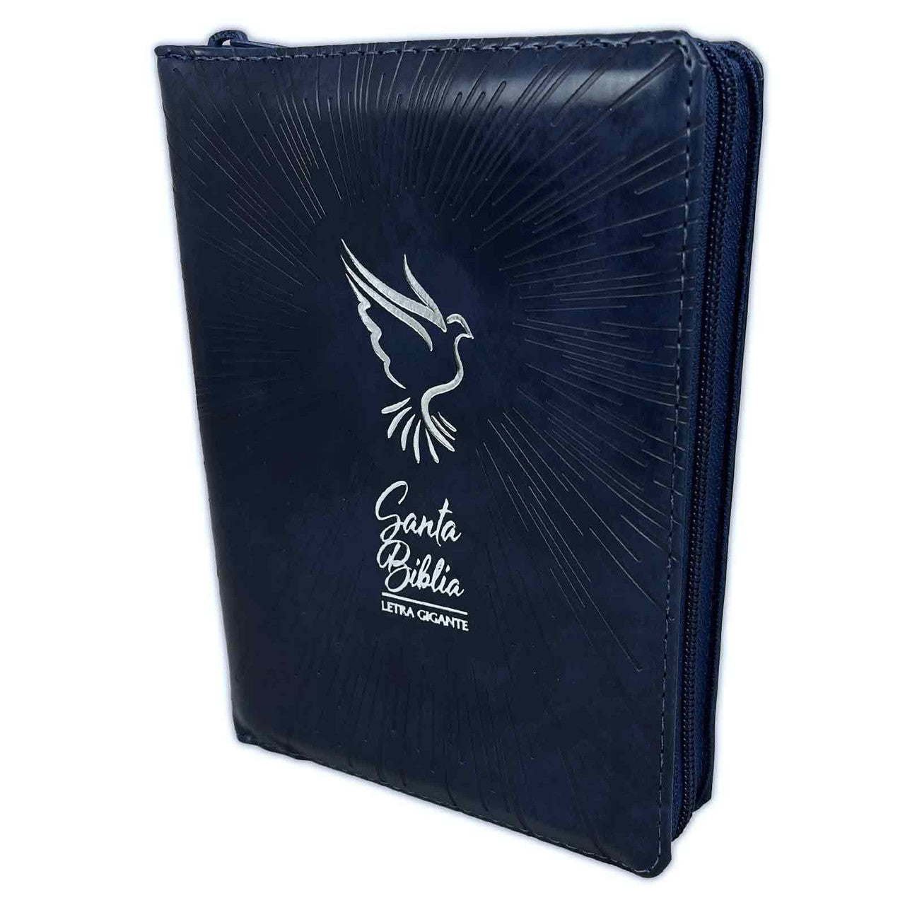 Compact Bible with RV1960 Closure: imitation. blue leather with index 