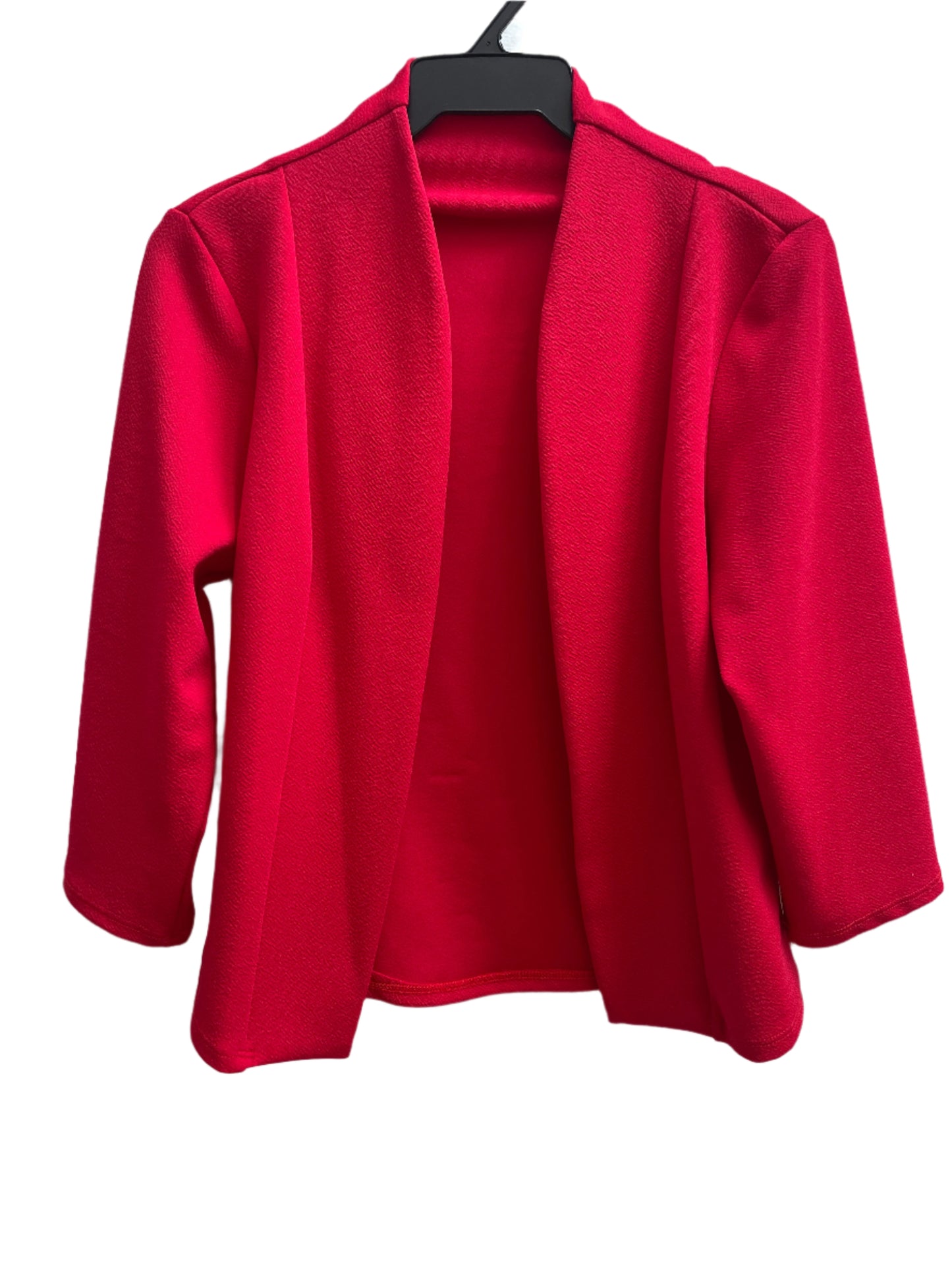 3/4 sleeve blazer in red Liverpool fabric