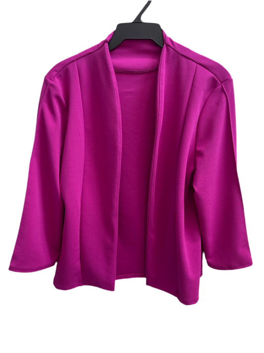 Magenta 3/4 sleeve blazer