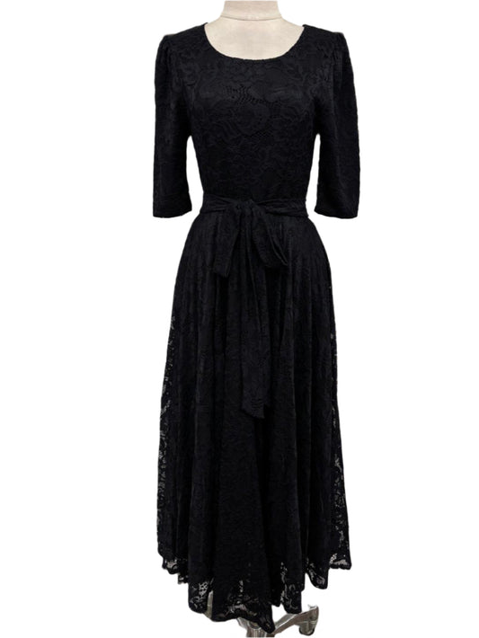 Black lace dress