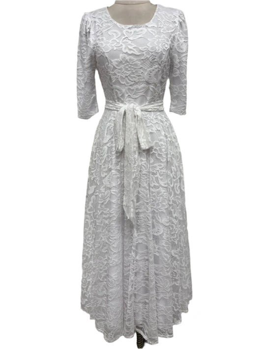 White lace dress