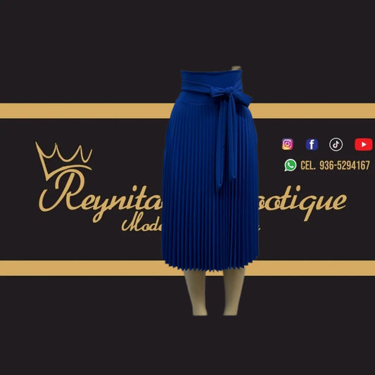 falda azul rey
