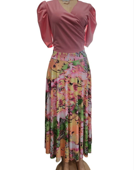 Angie dresses rosa palo
