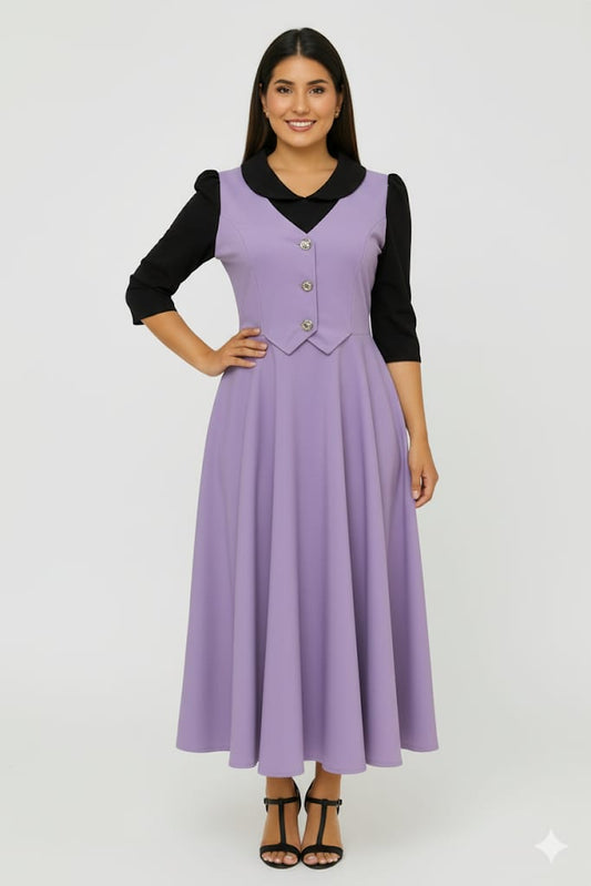 vestido morado Lila