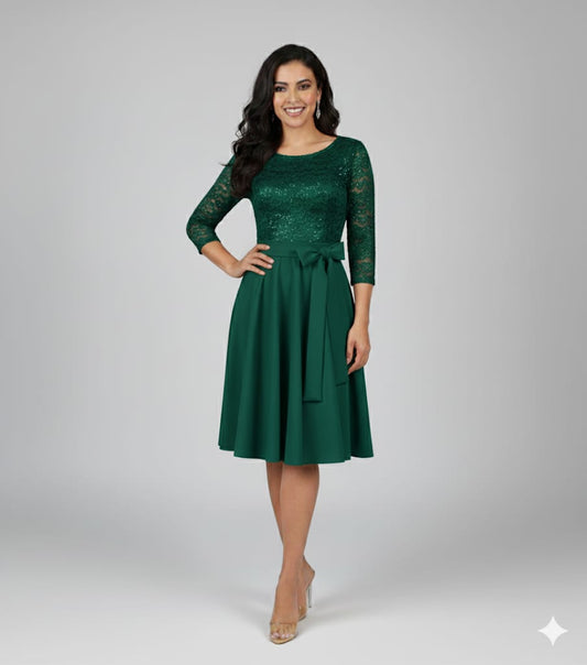 green party dress