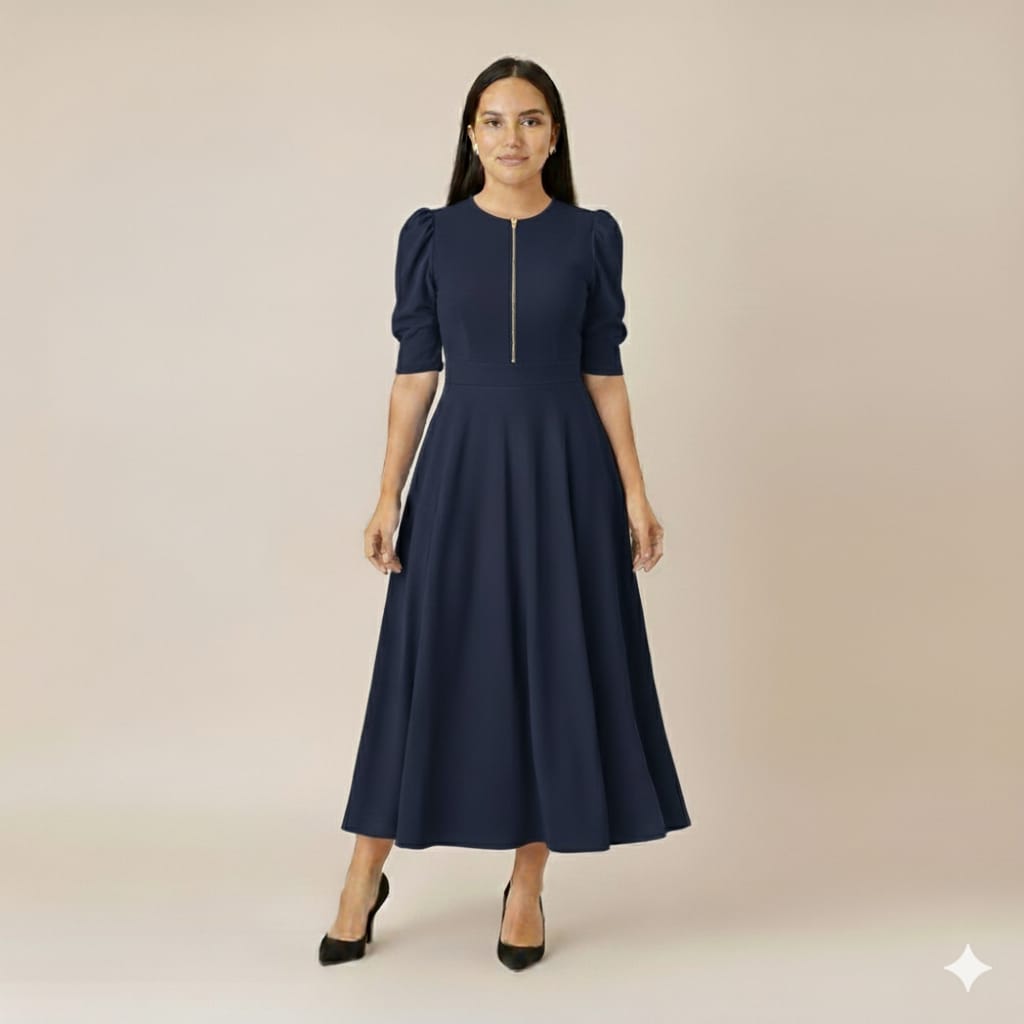 vestido Lidia color Azul Navy