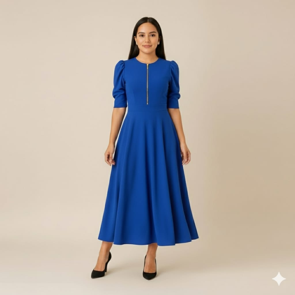 vestido Lidia Azul rey