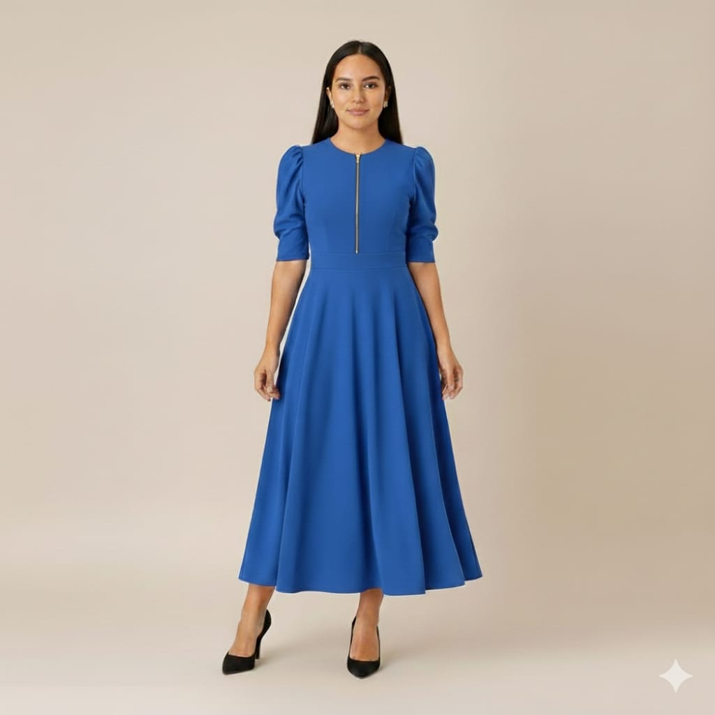 vestido Lidia Azul índigo