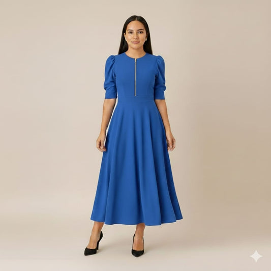 vestido Lidia Azul índigo