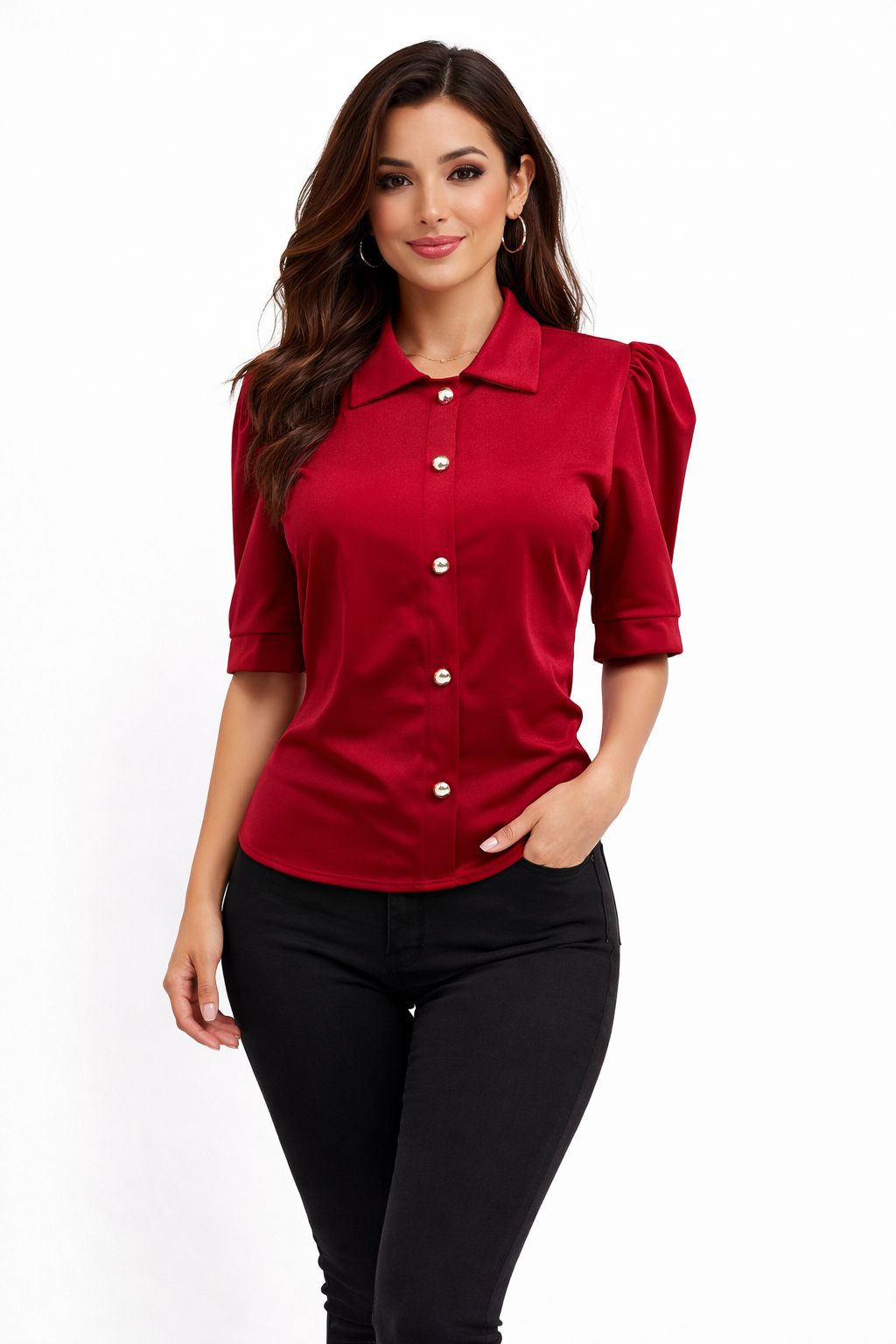Blusa en tela yoga