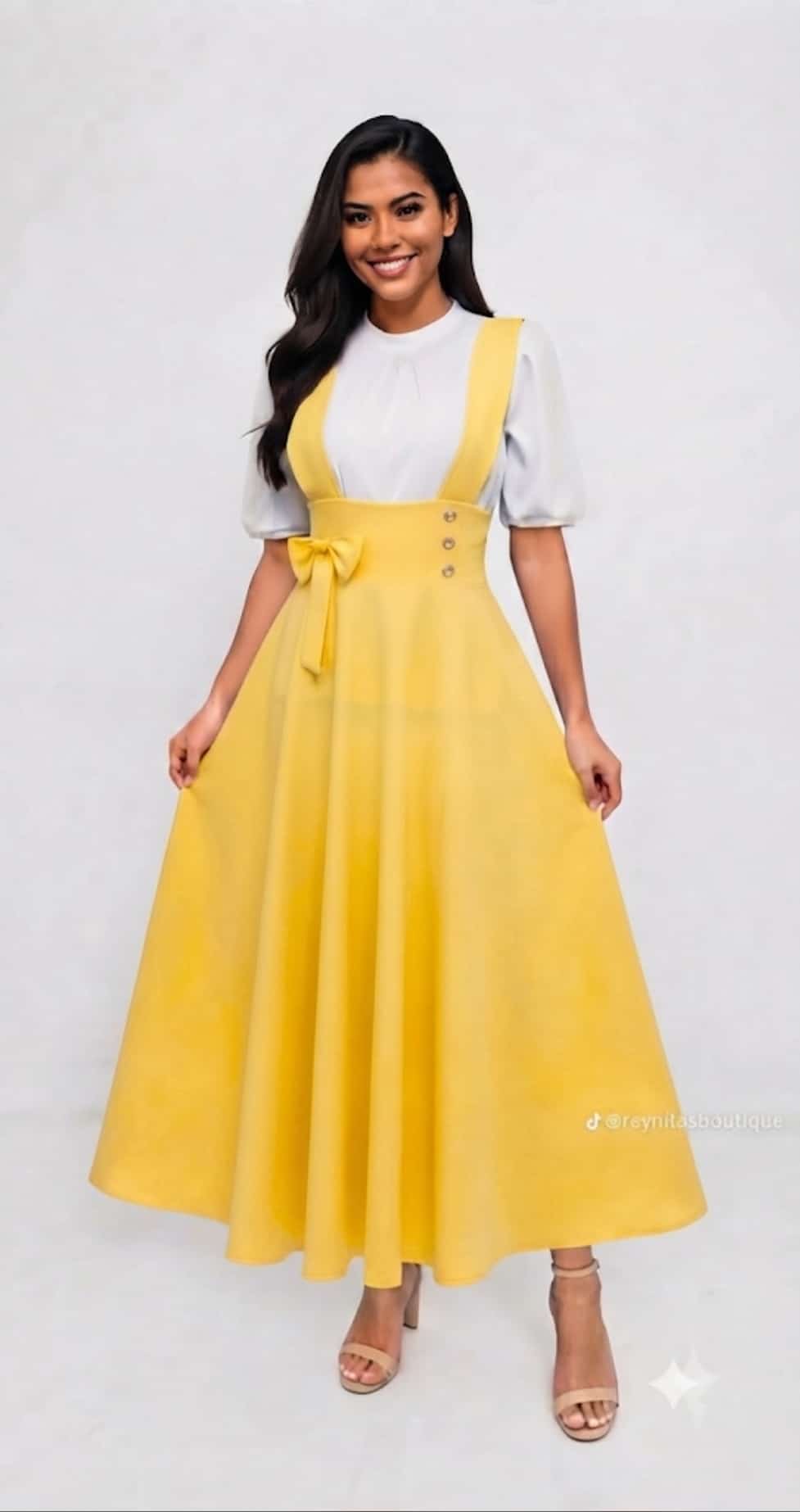 Jumper-Style Skirt with Side Tie