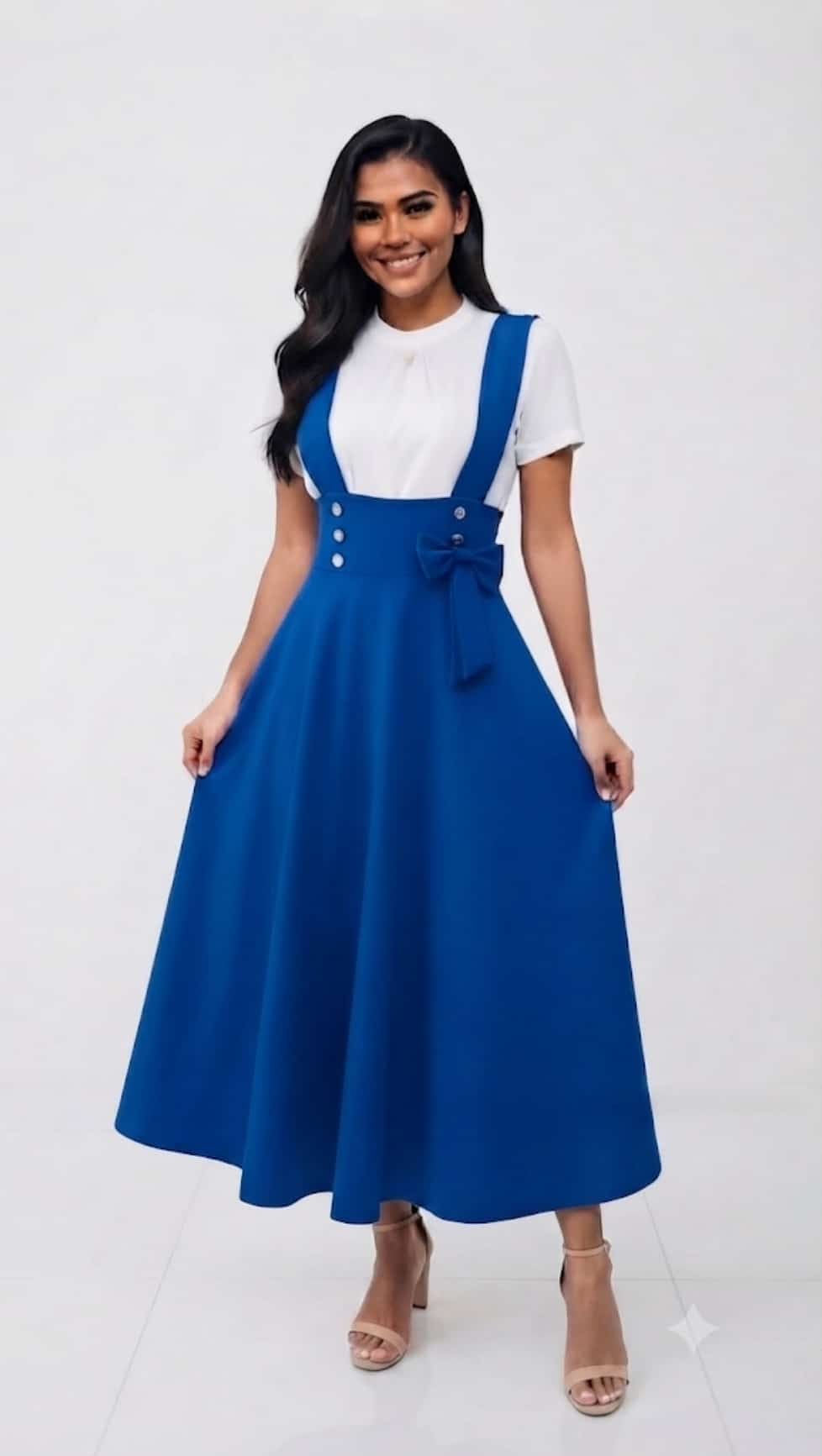 Jumper-Style Skirt with Side Tie