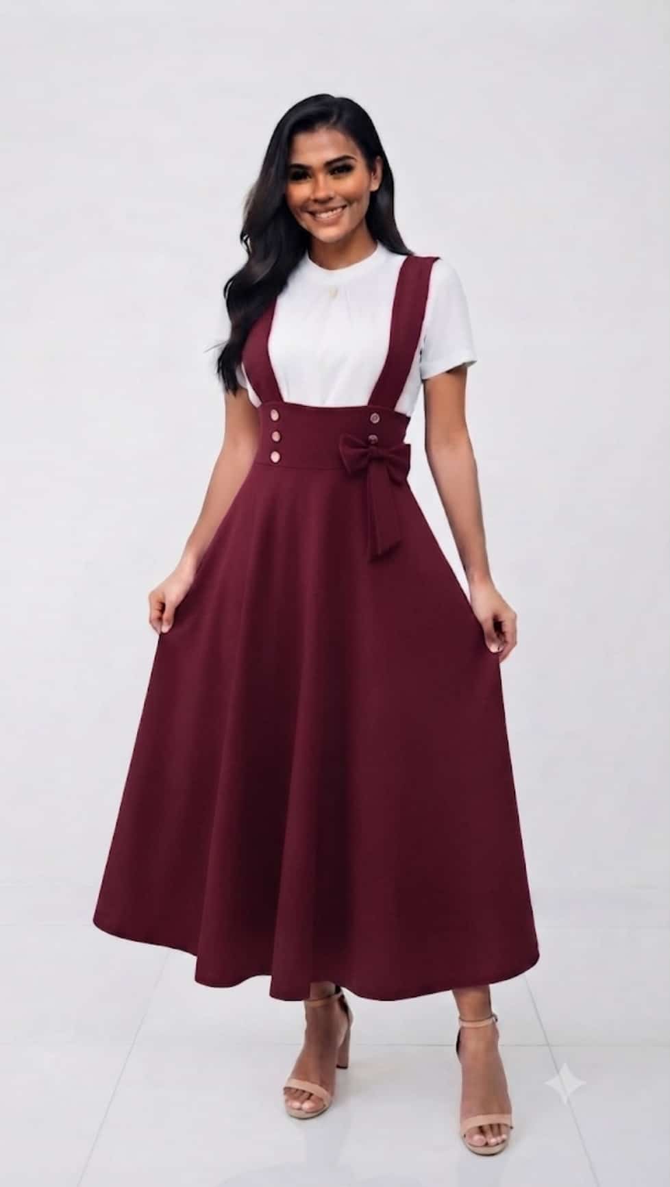 Jumper-Style Skirt with Side Tie