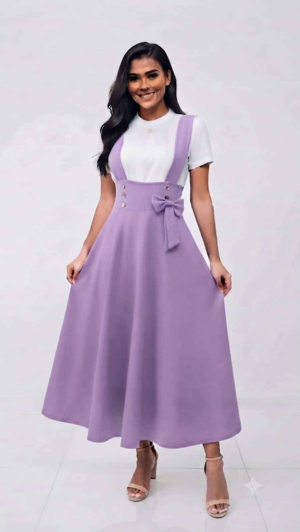 Jumper-Style Skirt with Side Tie