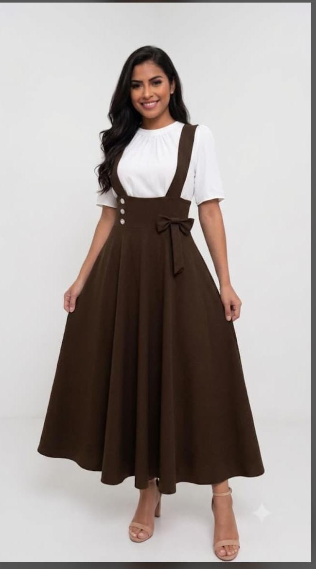 Jumper-Style Skirt with Side Tie