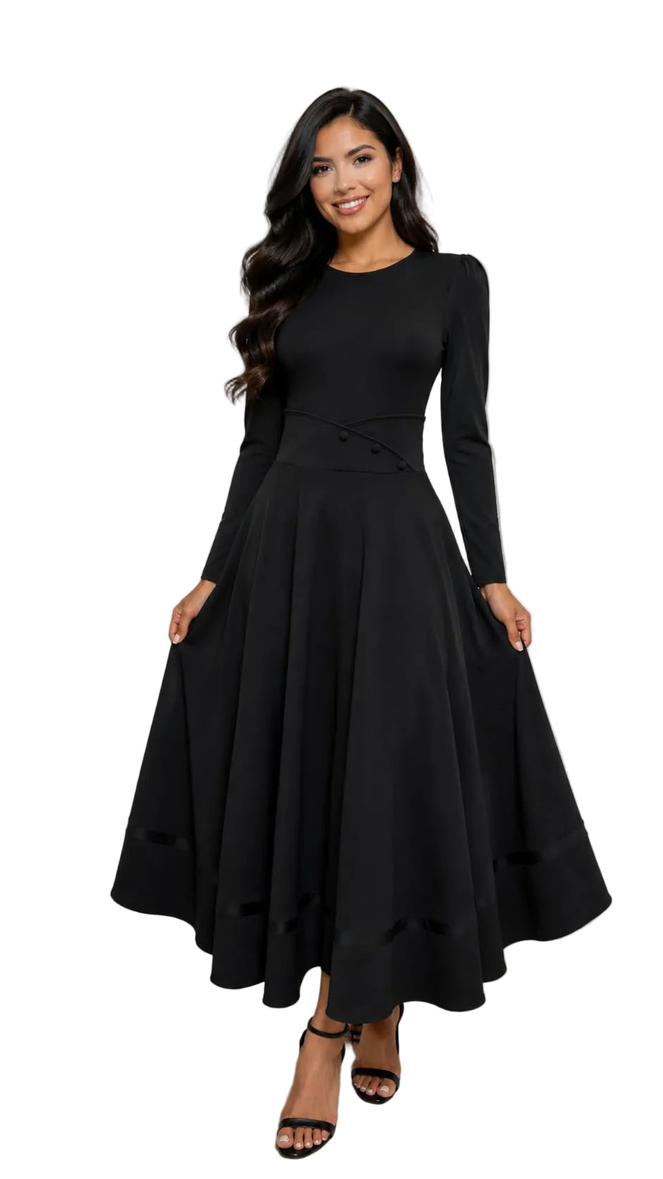 Two-Tone A-Line Dress
