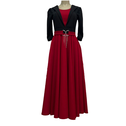 Vestido maxi rojo