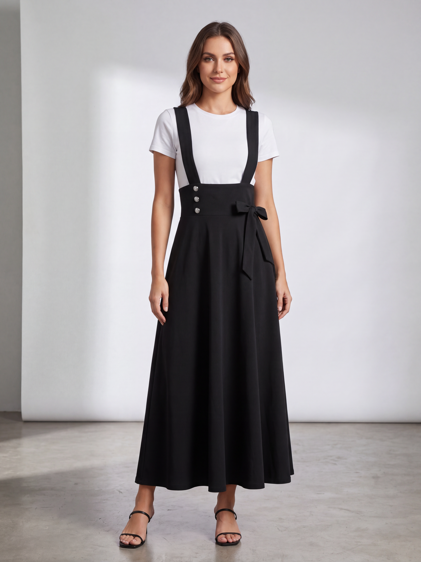 Falda Estilo Jumper con Lazo Lateral