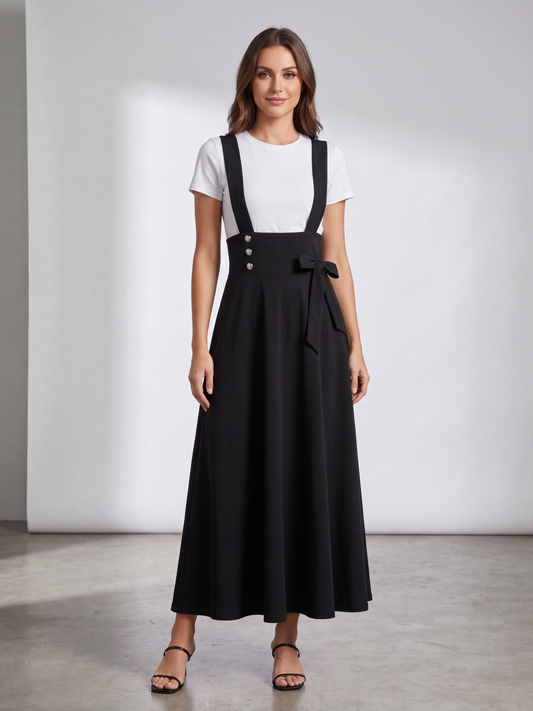 Falda Estilo Jumper con Lazo Lateral