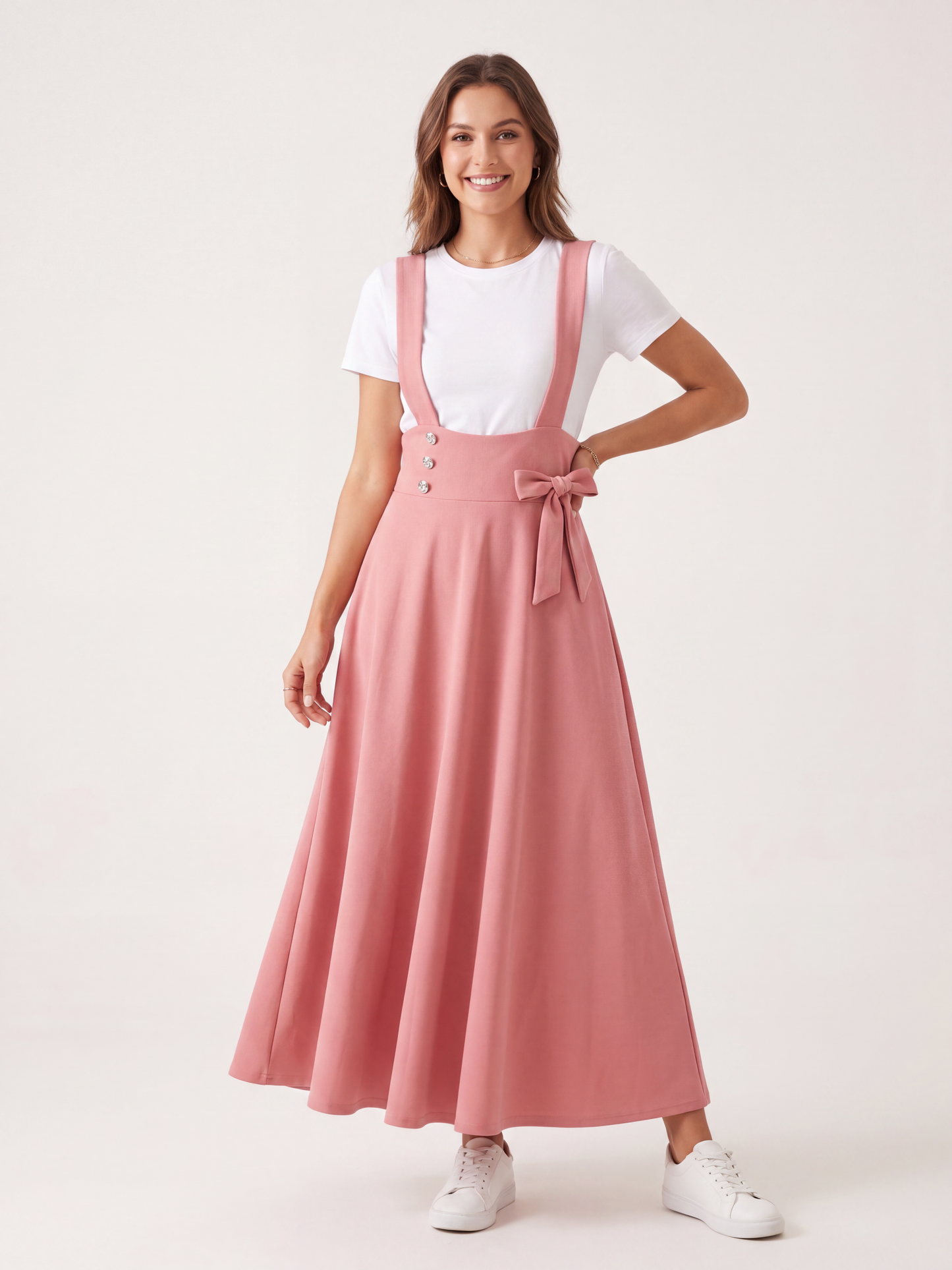 Falda Estilo Jumper con Lazo Lateral