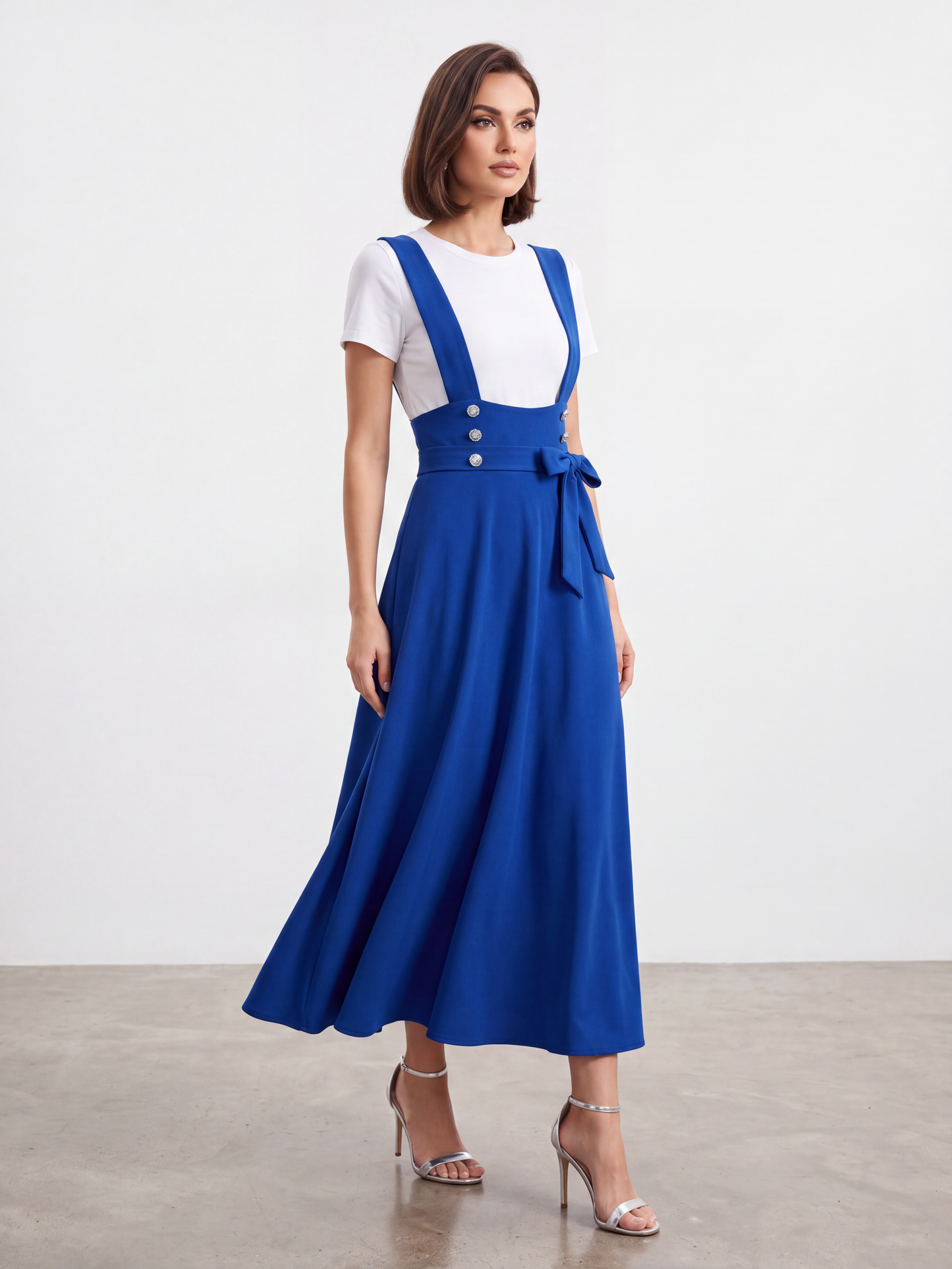 Falda Estilo Jumper con Lazo Lateral