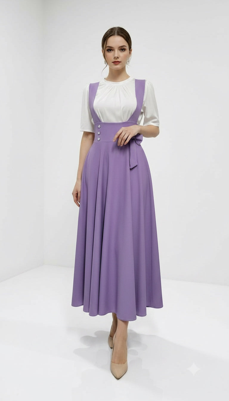 Pinafore Maxi Dress Set