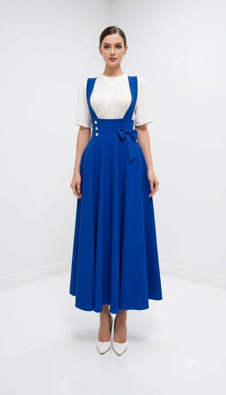 Pinafore Maxi Dress Set